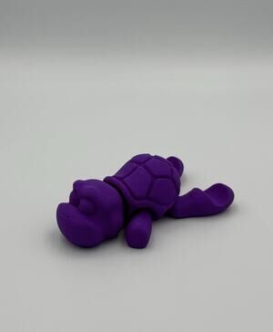 MN Purple 3D printed Sleepy Turtle Pen Holder 